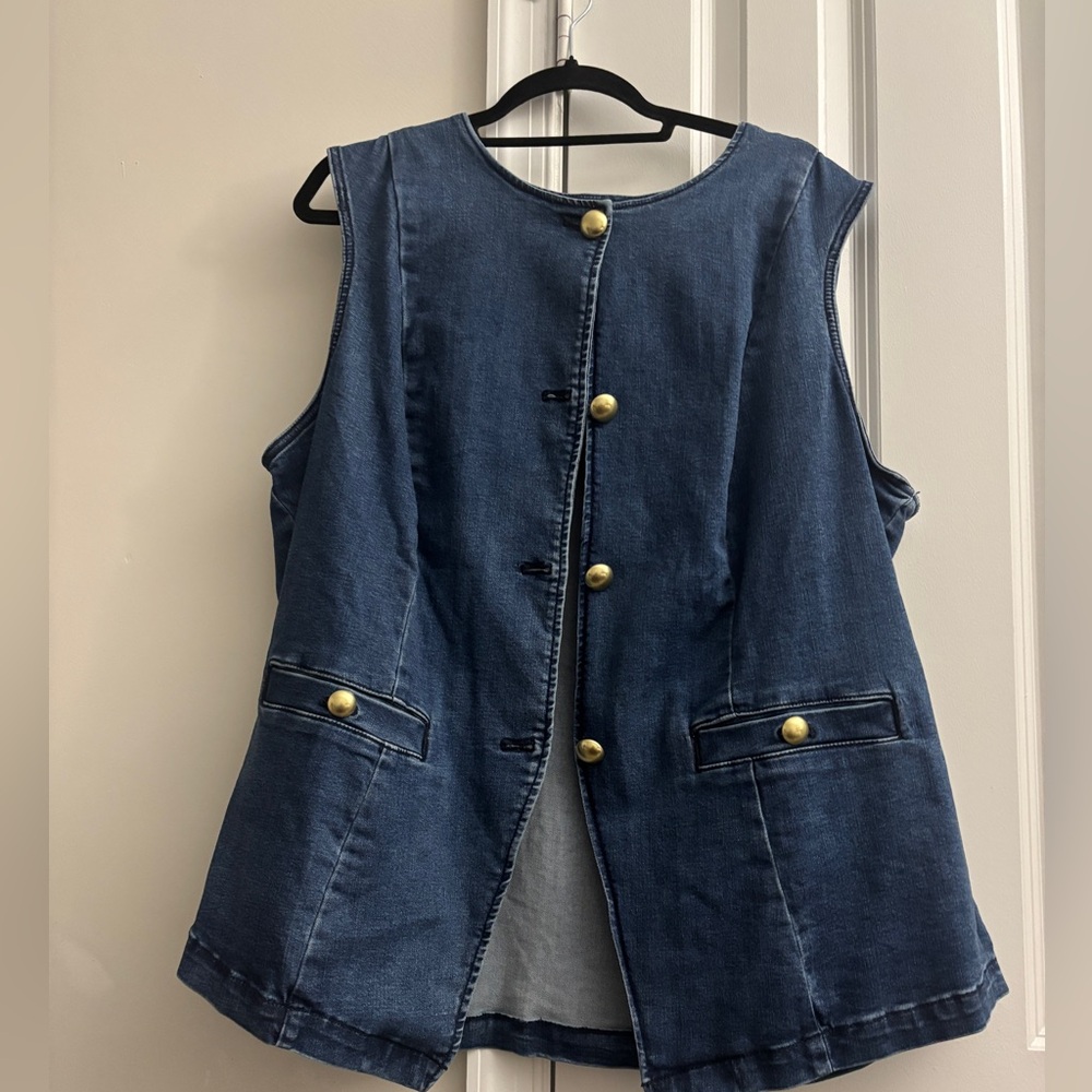 Torrid Denim Studio Vest - Picture 3 of 5